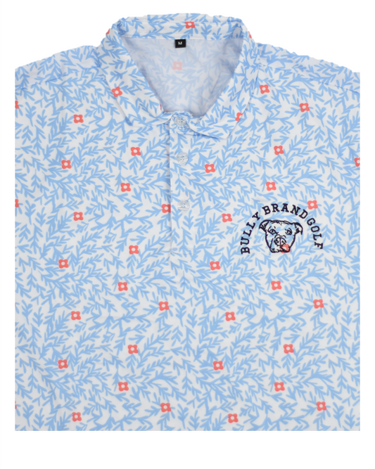 BBG Short Sleeve Performance Polo - Coral Sky